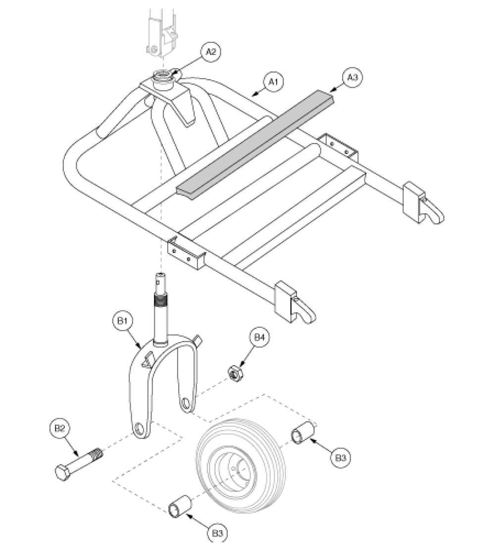 Frame Assembly - Front 3-whl Gen1 parts diagram