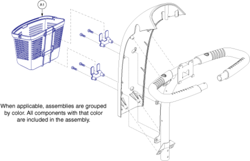 Frame Assembly - Front Basket parts diagram
