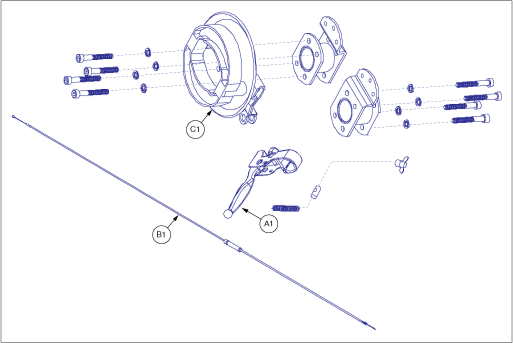 Brake Assembly - Components parts diagram