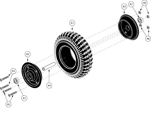 Wheel Assembly - Front (bebop) parts diagram
