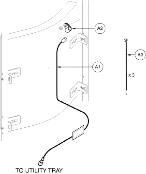 Electronics - Manual Recline Inhibit, Vsi/ Remote Plus parts diagram