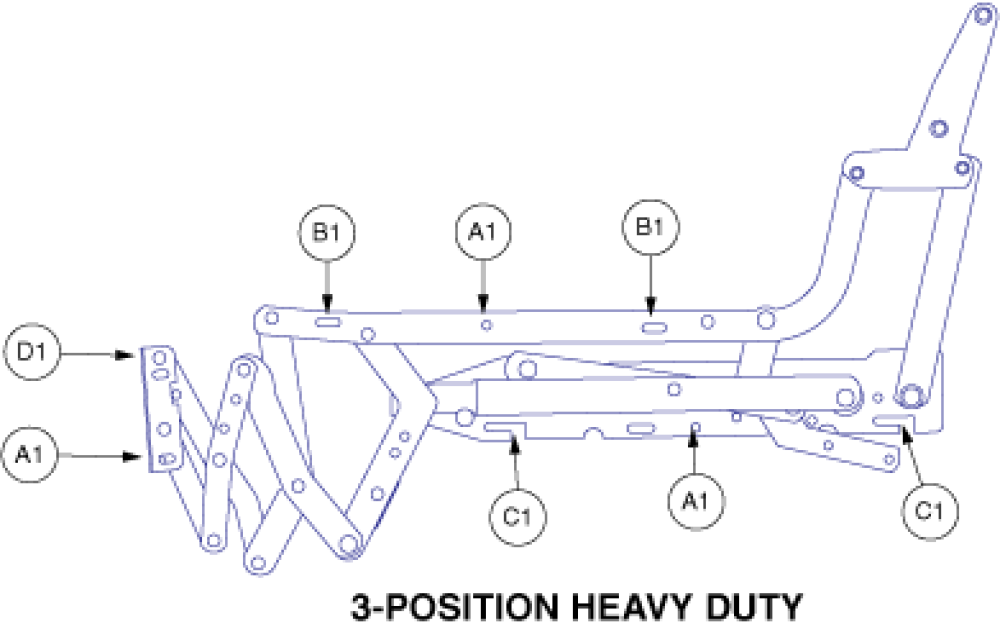 Frame Assembly - Lc358xl Scissor Hardware parts diagram