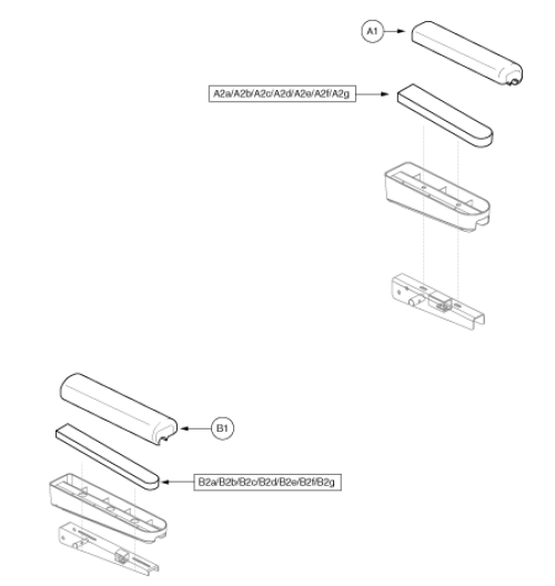 Desk And Full Length Arm Pads parts diagram