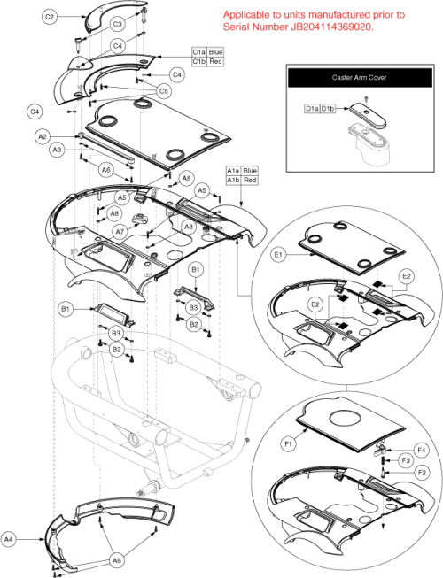 Shroud Assembly - Prior To Serial # Jb204114369020 parts diagram