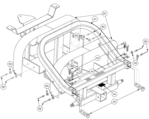 Main Frame Assembly - Gen 1 parts diagram