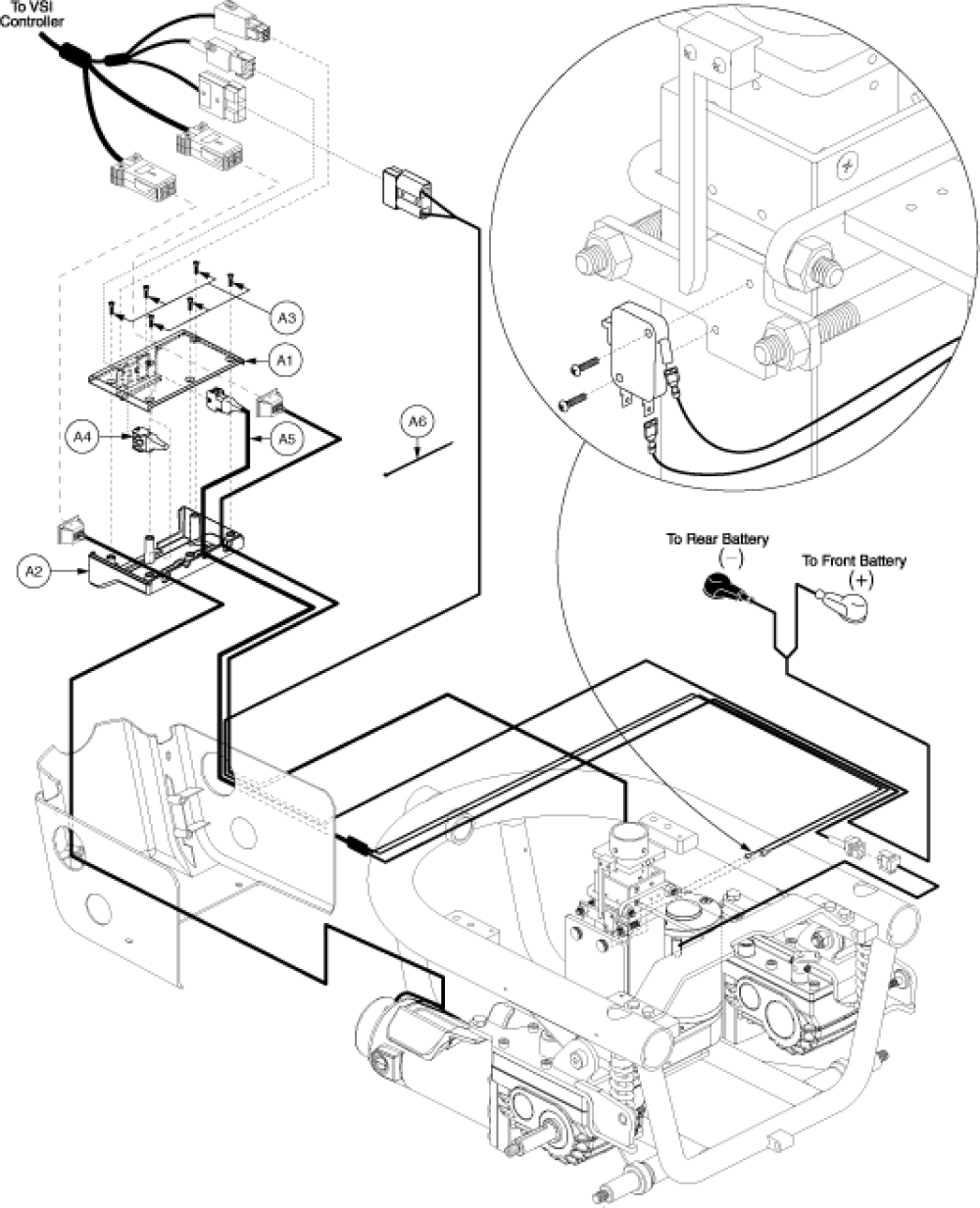 Electronics Tray Assembly - Vsi, Power Seat Thru Joystick parts diagram