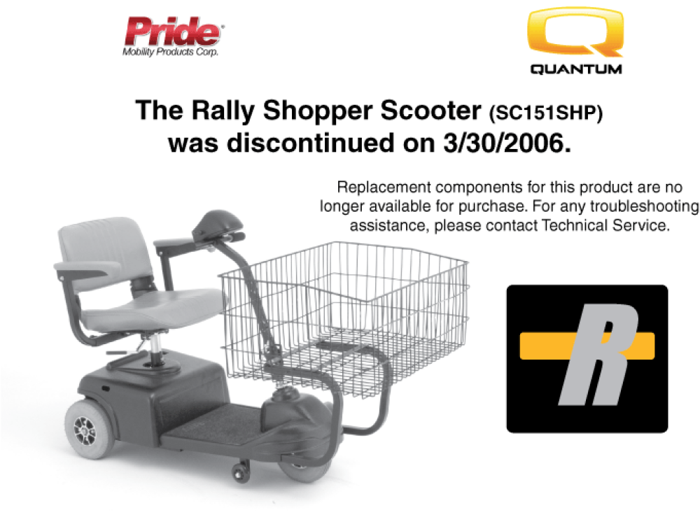 Rally Shopper Final Discontinuation Page parts diagram