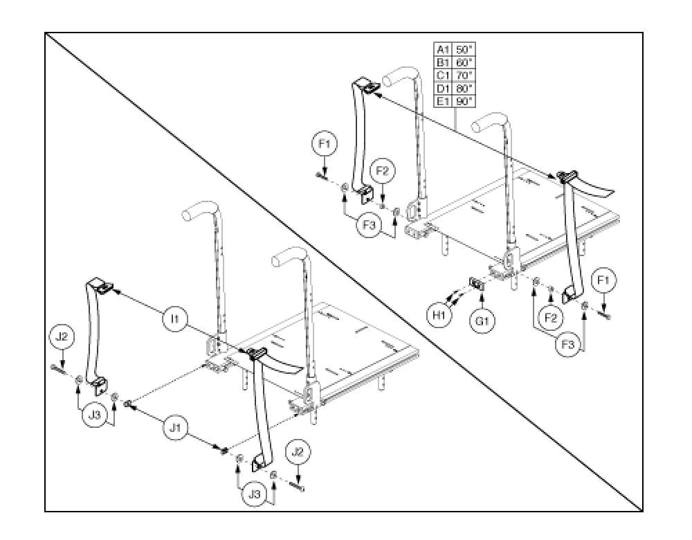 Lap Belt Assembly - Synergy Seat parts diagram
