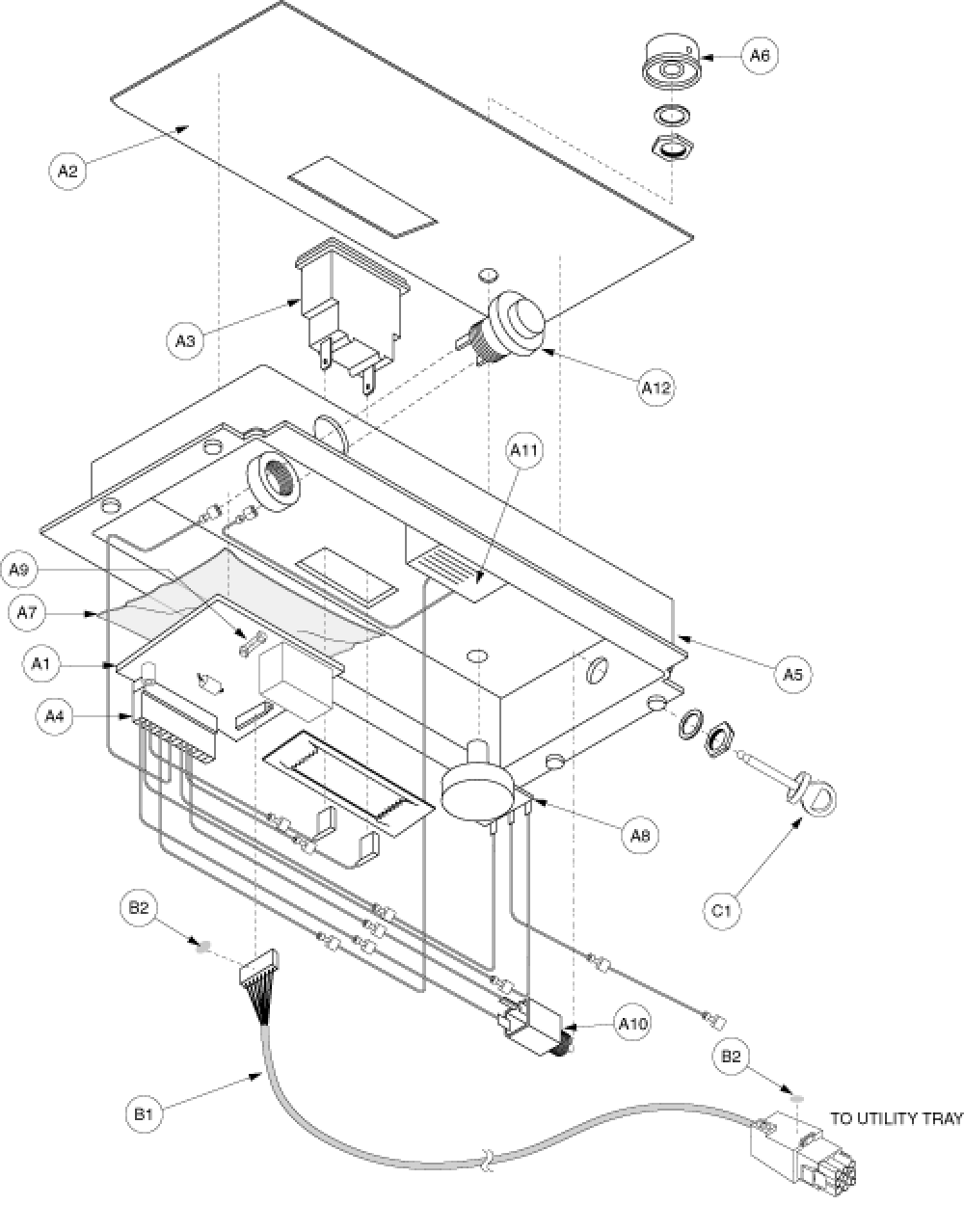 Electronics Assembly - Console Gen. 2 parts diagram