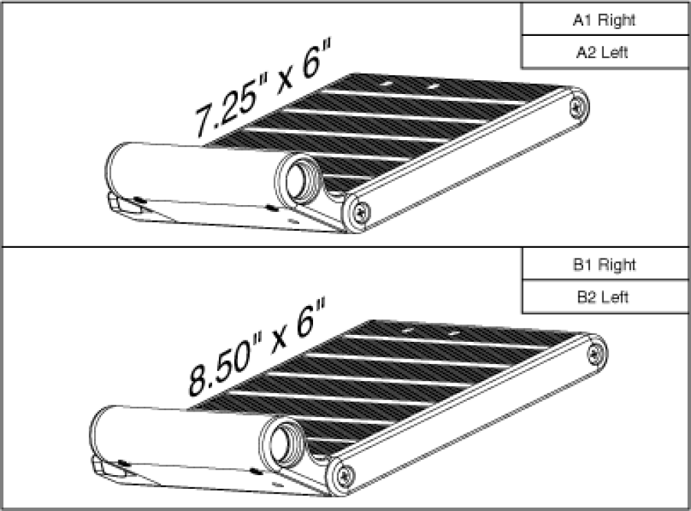 Standard Style #8 S/a Footplates parts diagram
