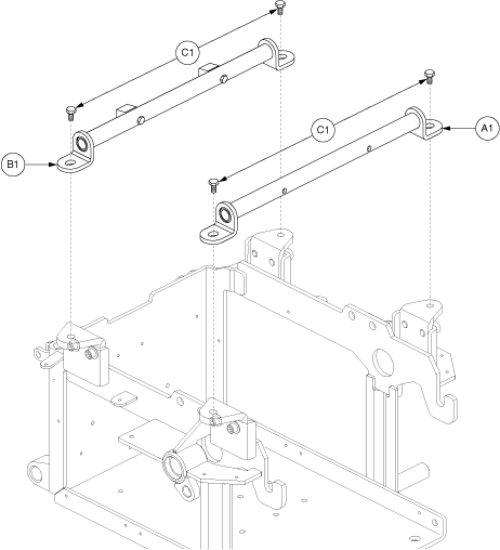 Trapeze Bars parts diagram