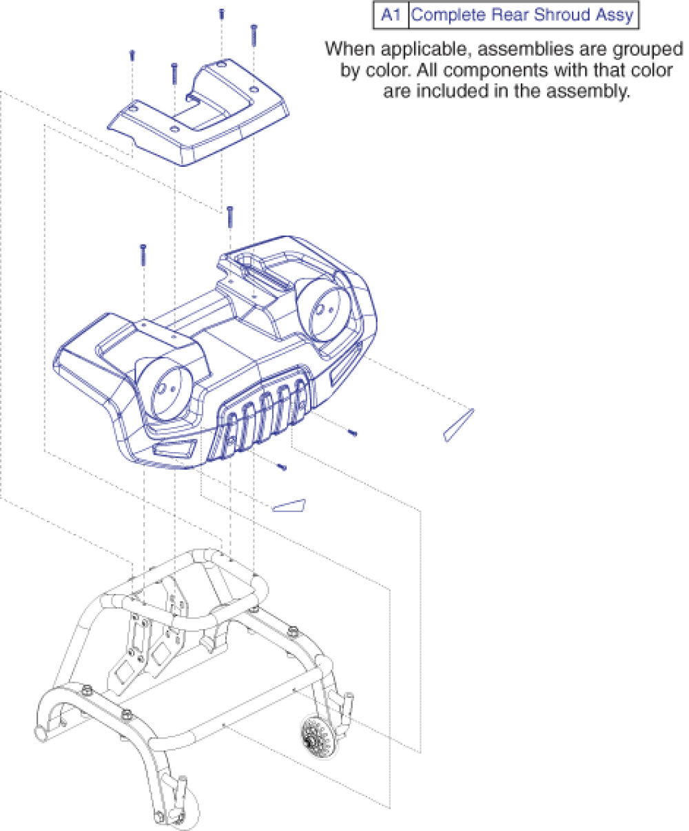 Victory Lx Rear Shroud For Us And Ca parts diagram