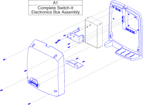 Electronics Mount - Switch-it, Box Only parts diagram