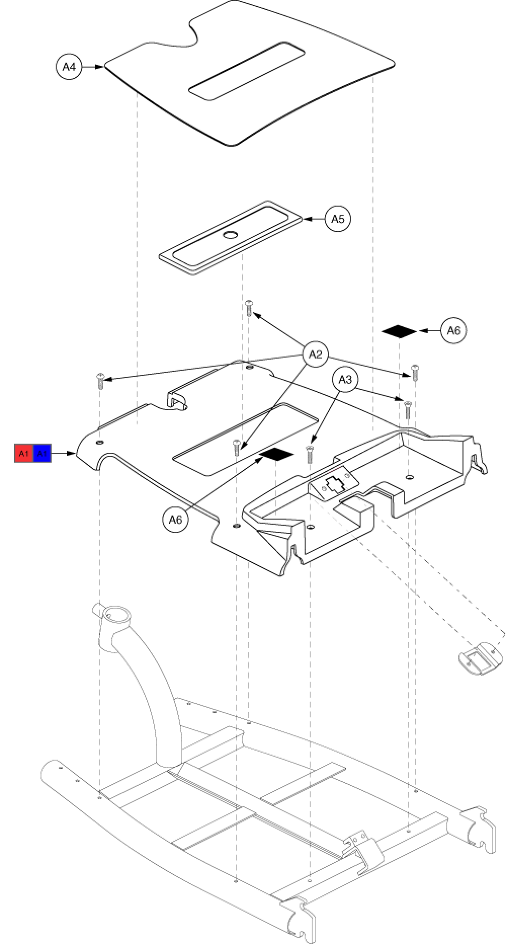 Shroud Assembly - Front (dash) parts diagram