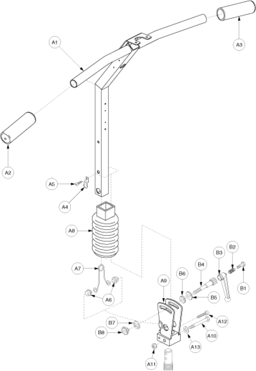 Frame Assembly - Tiller Gen. 3 parts diagram