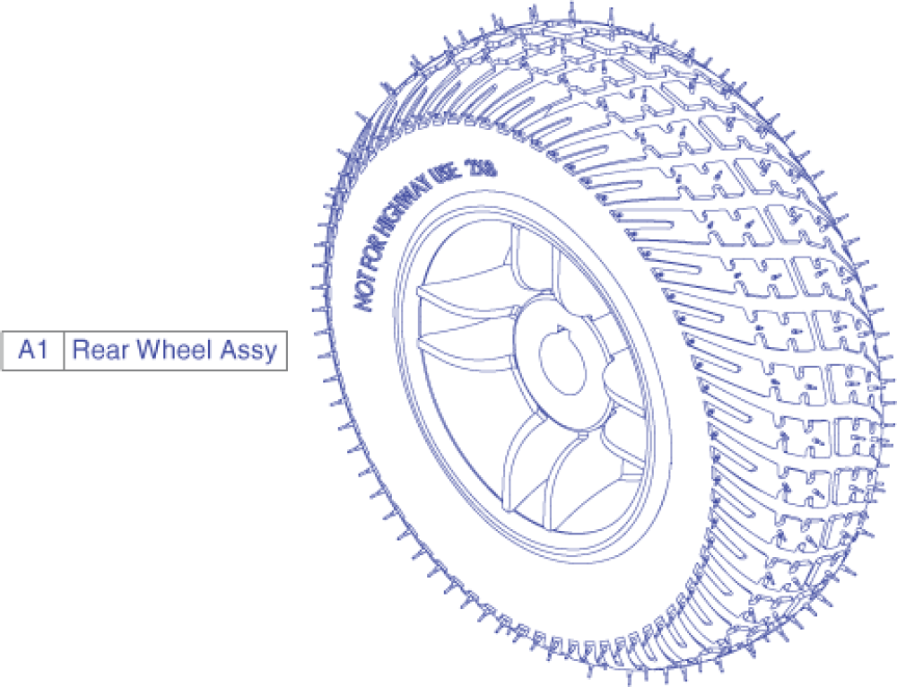 Wheel - Rear parts diagram