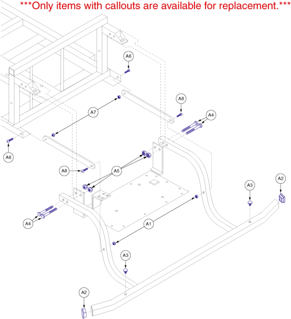 Frame Assembly - Main Rear parts diagram