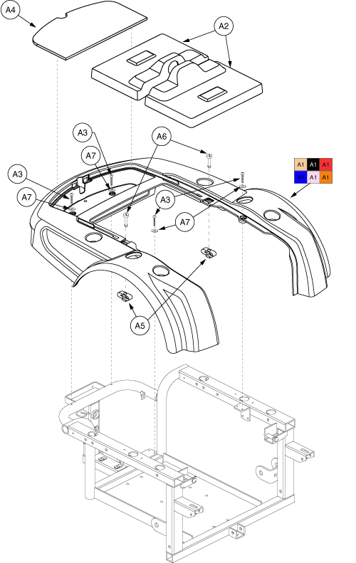 Modified Shroud Assembly parts diagram