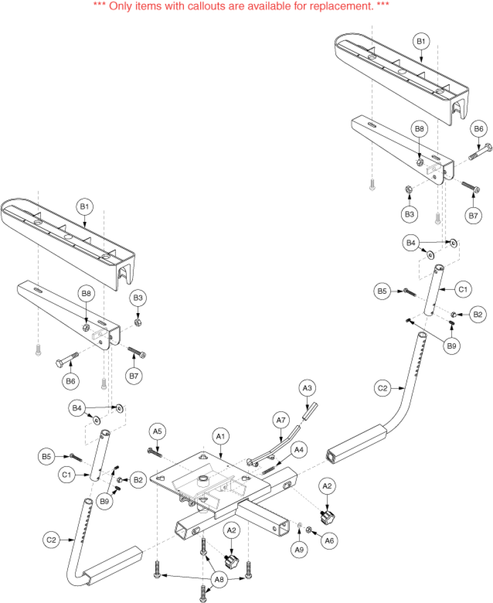 Seat Frame Pinchless 5170 parts diagram