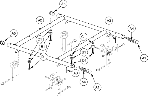 Hframe Plunger W/hardware parts diagram
