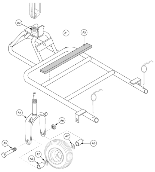 Frame Assembly - Front 3-whl Gen2 parts diagram