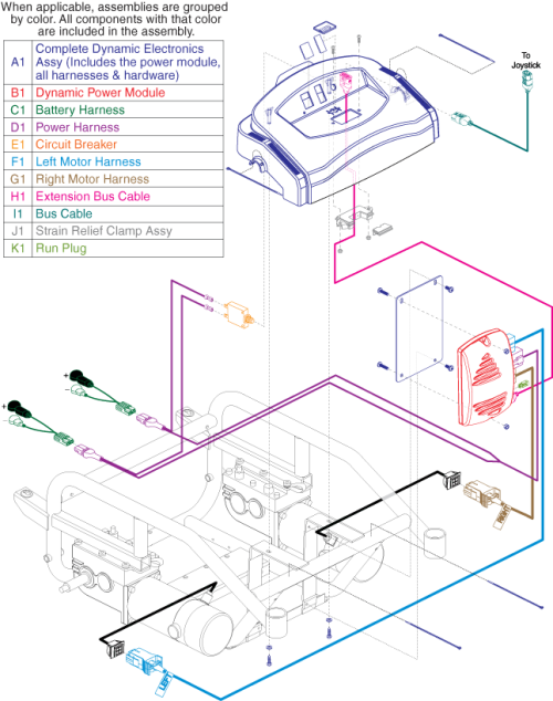 Electronics Assembly - Dynamic, Off-board Charger parts diagram