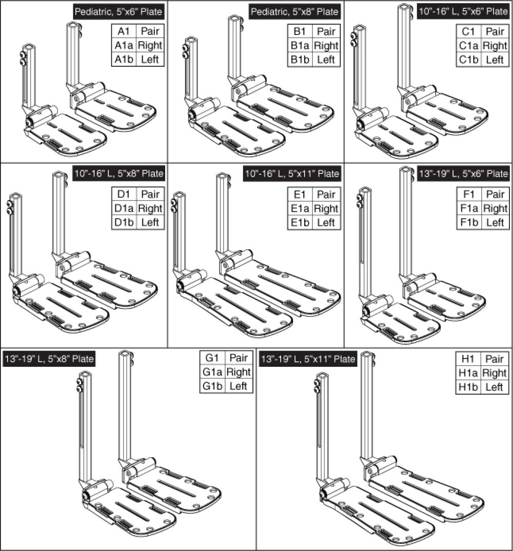 Gen. 2 Afp And Cmt Tapered Footplates parts diagram