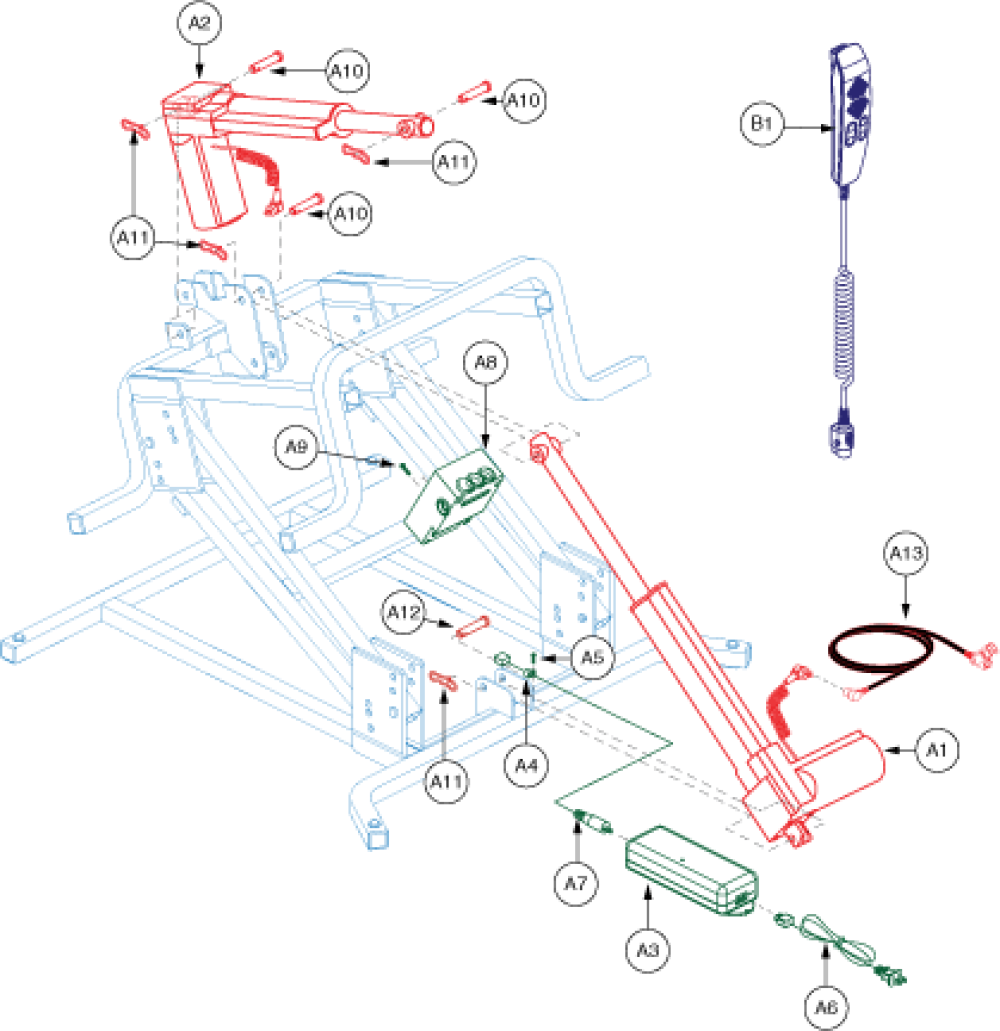 Motor Assembly - Dual parts diagram