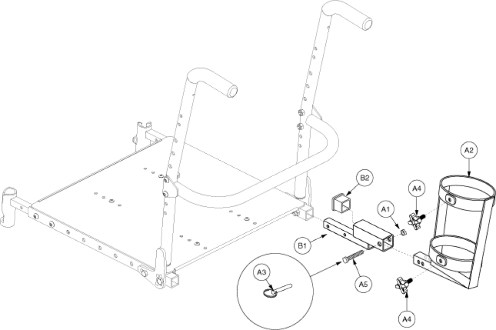Specialty Seat Oxygen Holder parts diagram
