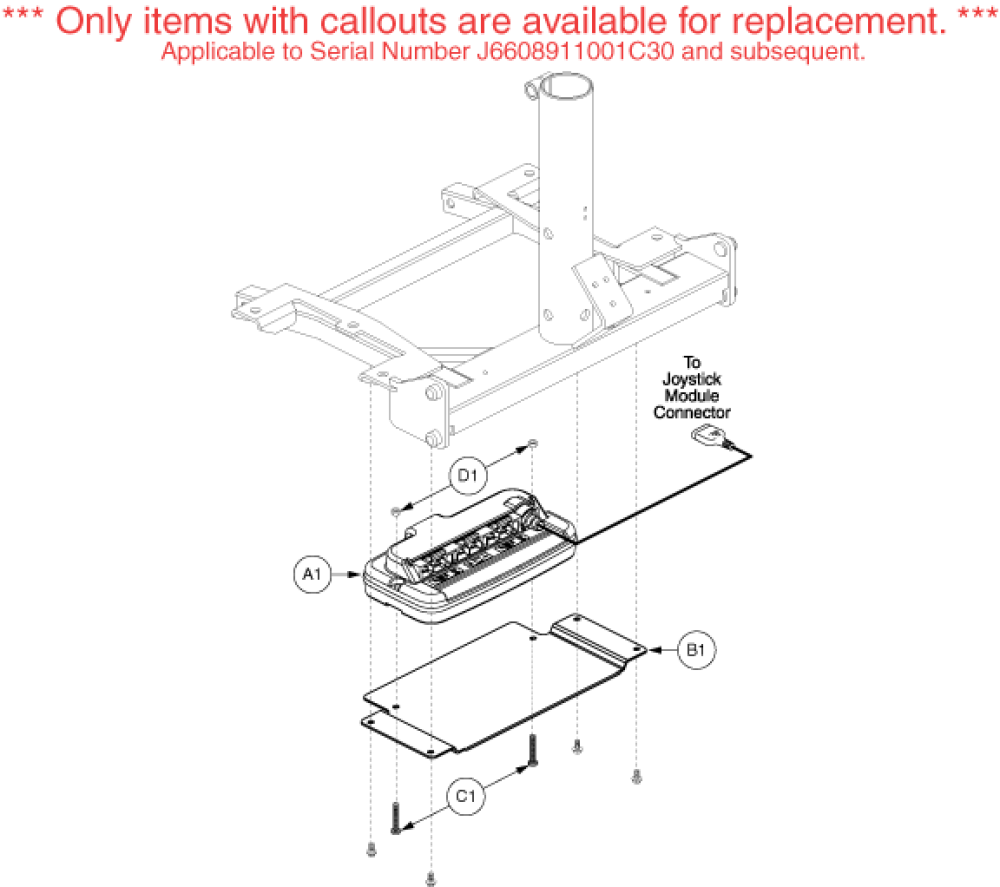 Electronics Assembly - Rear, Gc3 parts diagram