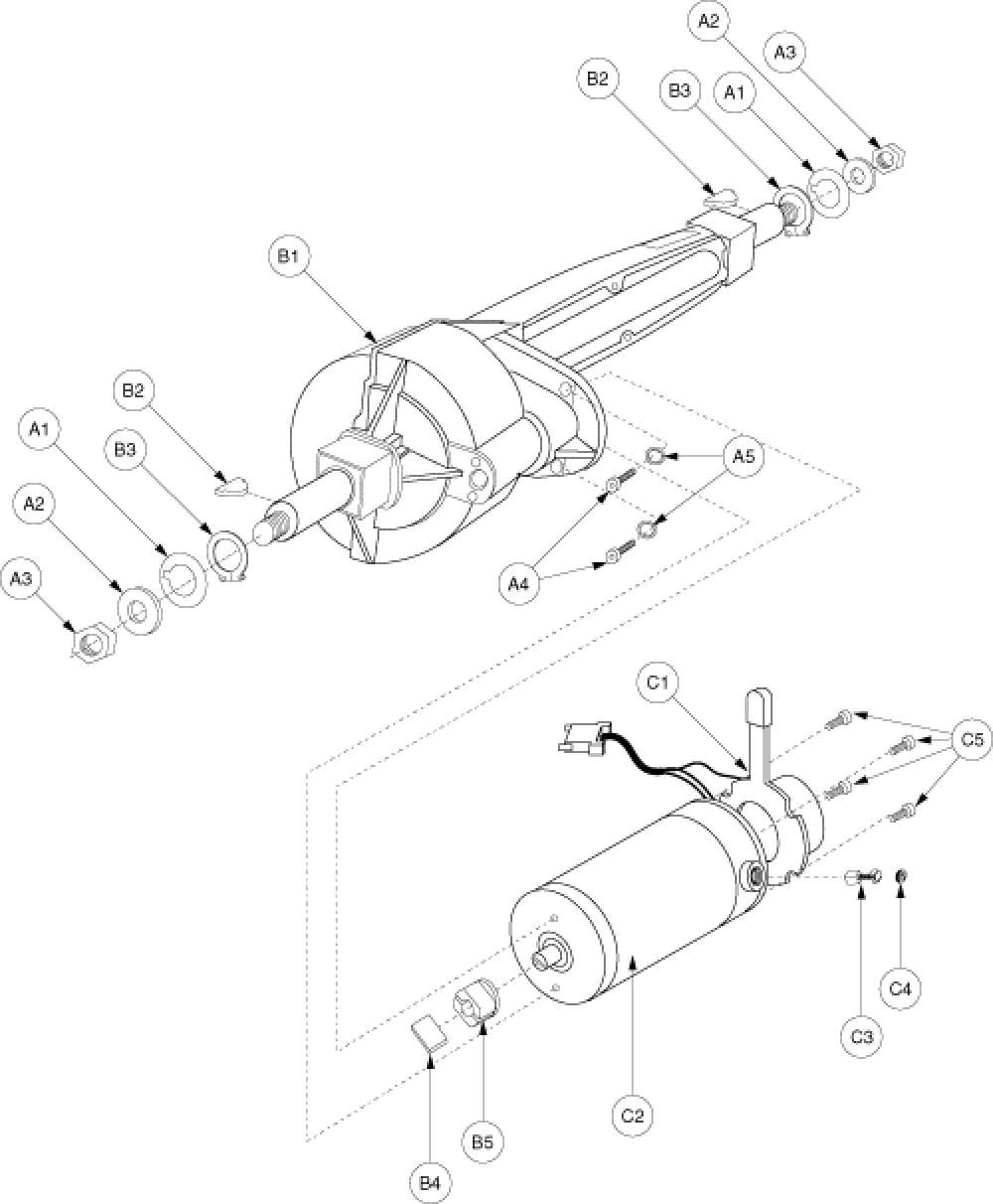Drive Assembly - Gen. 1 parts diagram