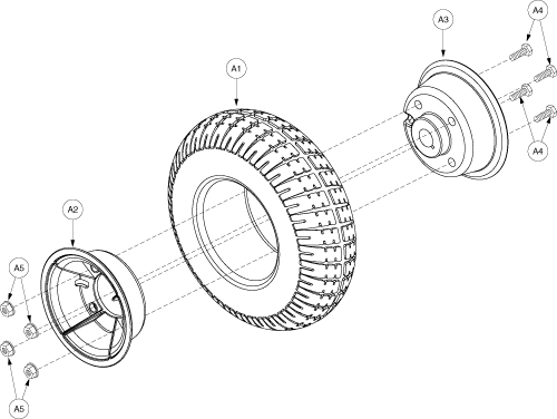Wheel Assembly - Rear parts diagram