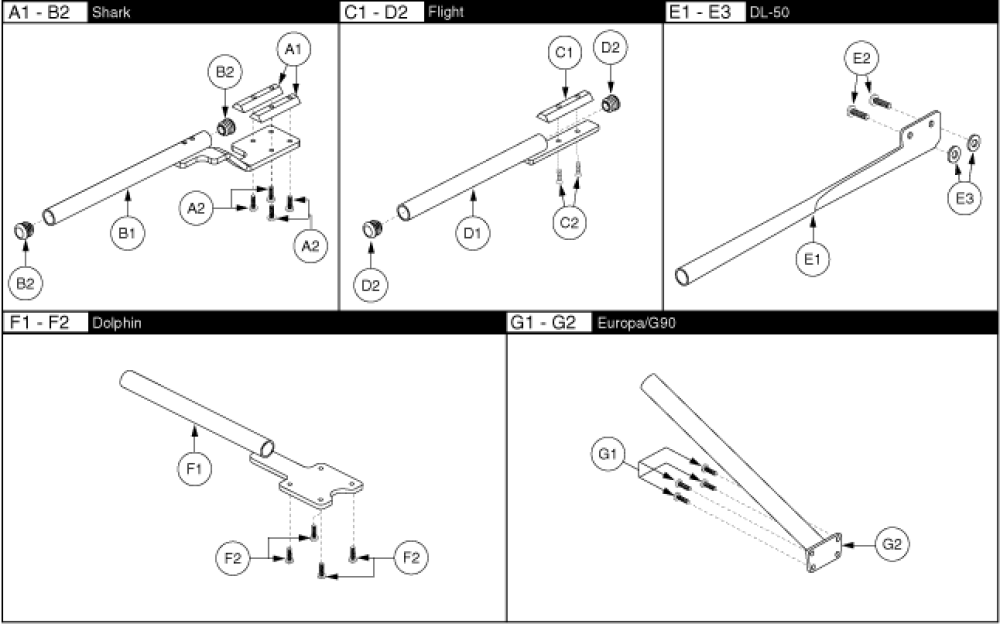 Dynamic Inline Controller Brackets parts diagram