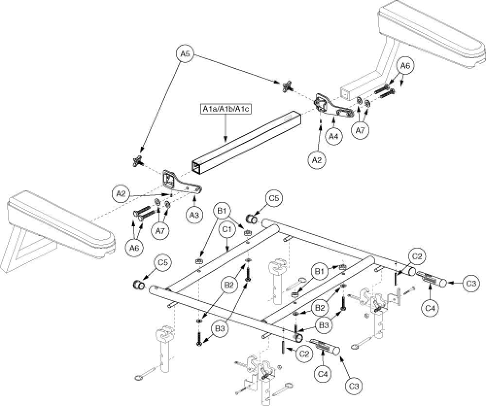 1113 Solid Seat 115 Ltd Rec 16-20 parts diagram