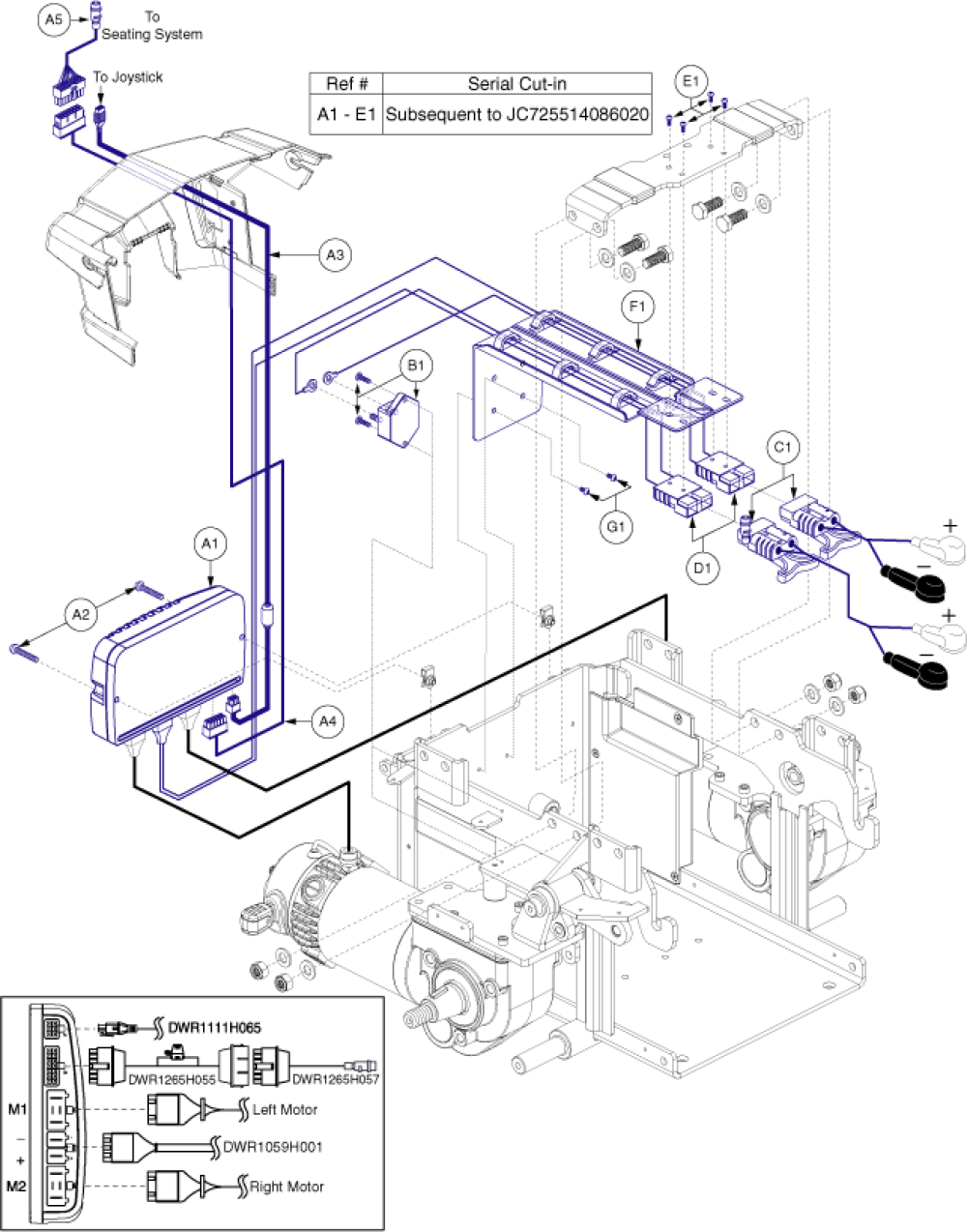 Ne, Tilt Thru Toggle parts diagram