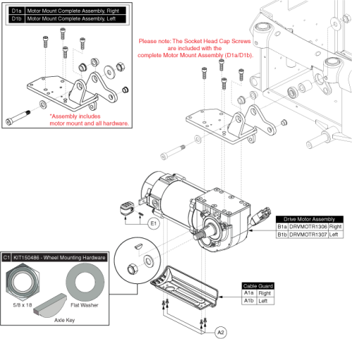 Motor Assembly - High Speed Hammer, Standard parts diagram