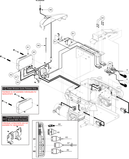 Electronics Assy - Ne, H2 Motor parts diagram