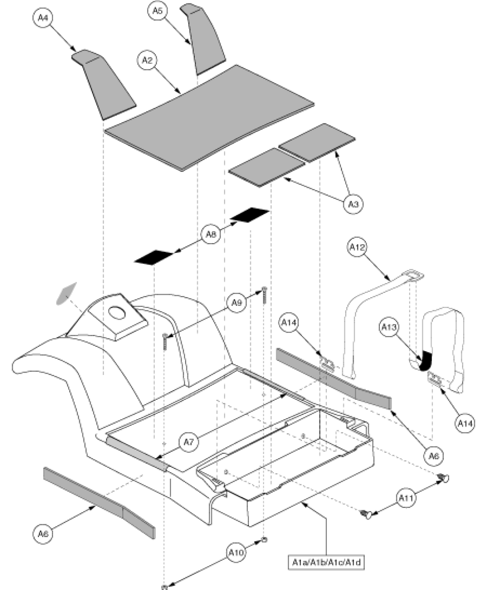 Shroud Assembly - Front 4 Wheel Gen 3 parts diagram
