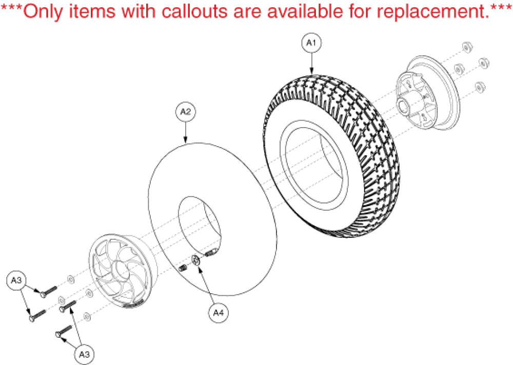 Wheel Assembly - Rear_pneu parts diagram