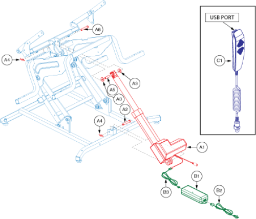 Motor Assembly - Nm Super Sagless parts diagram