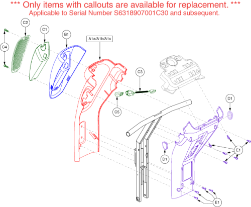 Shroud Assembly - Ob_tiller (straight), Gen. 2 (us/ca) parts diagram