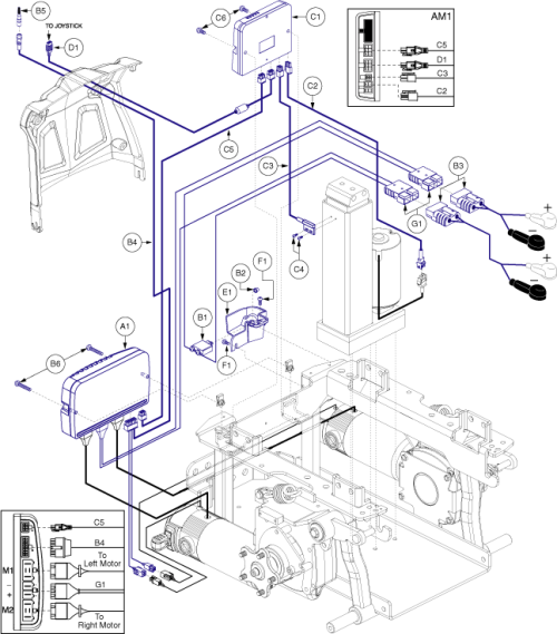 Q-logic, Accu-trac, Power Seat Thru Joystick parts diagram