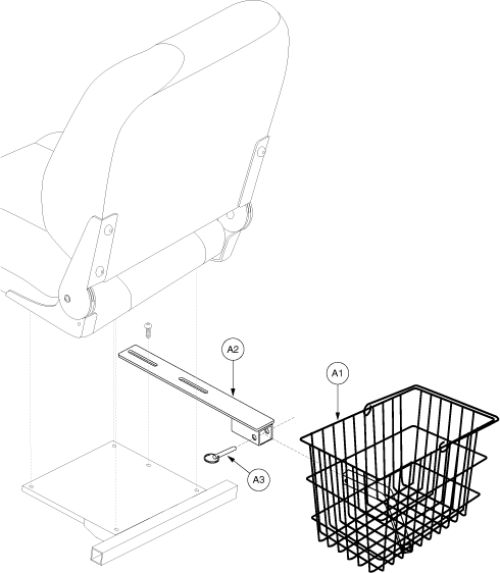 Rear Basket Assembly - Jet parts diagram