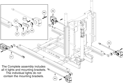 Tb3 Light Assembly parts diagram