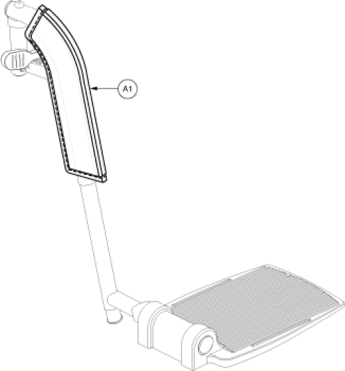 Neoprene Footrest Sleeve parts diagram
