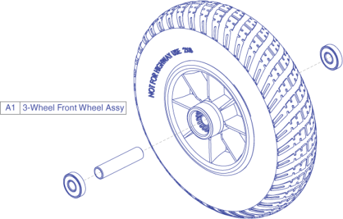 Wheel - Front 3-wheel parts diagram