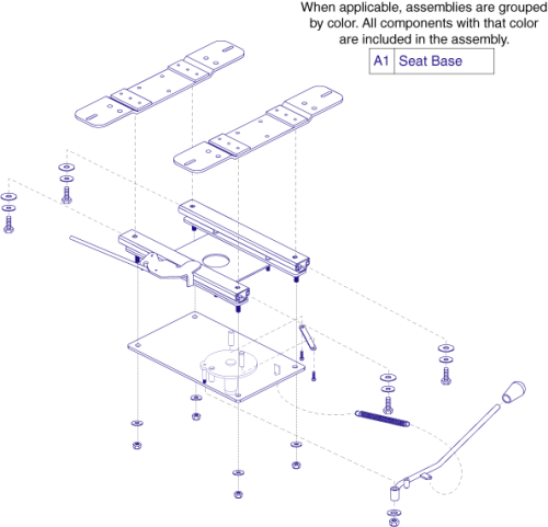 Frame Assembly - Seat Base Gen. 2 parts diagram