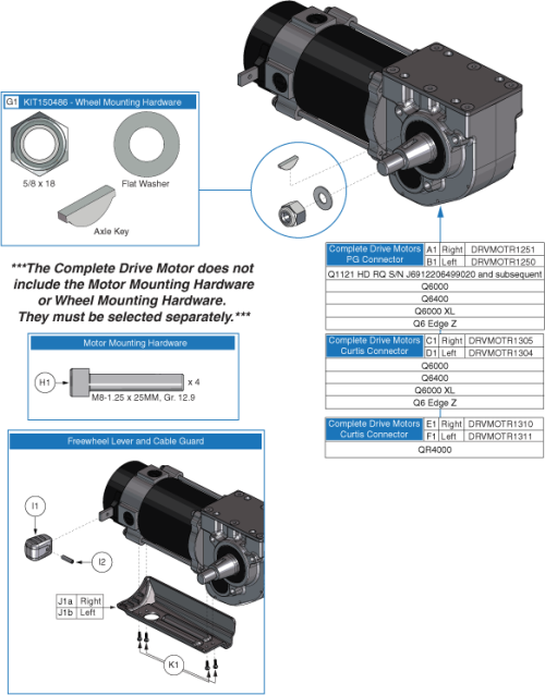 Quantum 6000xl Replacement Parts by Pride Mobility - Quickie 