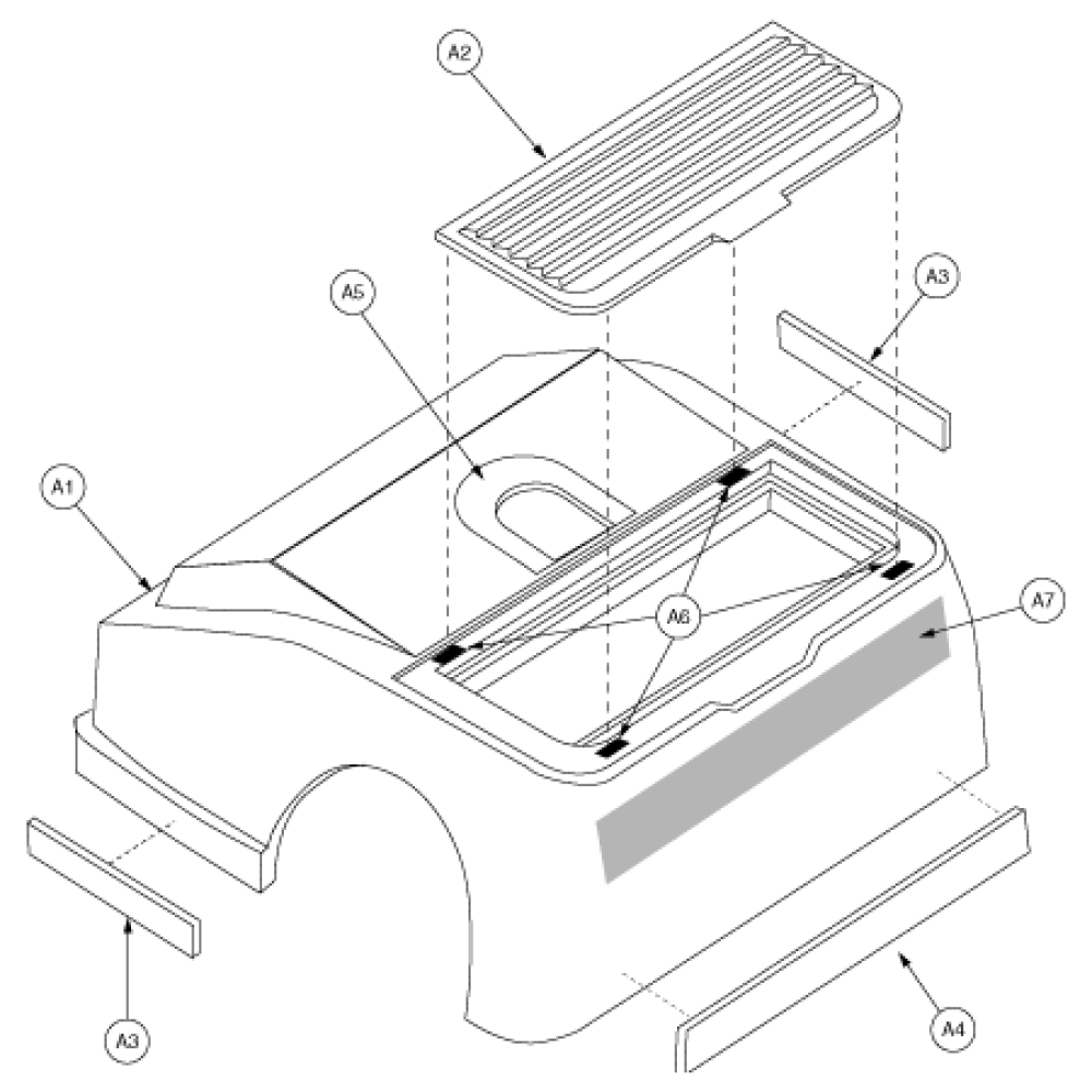 Shroud Assembly - Rear Gen 1 parts diagram