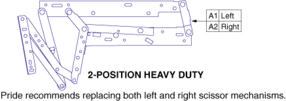Scissor Mechanisms - 2 Position  Lc358xxl parts diagram